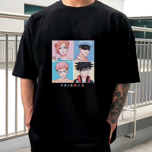 Jujutsu Kaisen T Shirt Men Japanese Anime T-shirt Tops Unisex Male