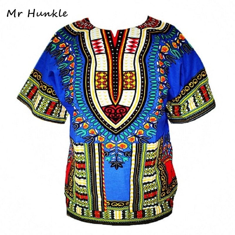 Dashiki New African Clothing Traditional Print Tops Fashion Design African Bazin Riche Clothes Dashiki T-shirt For Men Women