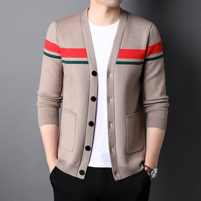 Top Grade New Designer Brand Luxury Fashion Japanese Mens Knitted Cardigan Sweater Casual Coats Jacket Mens Clothing 2022