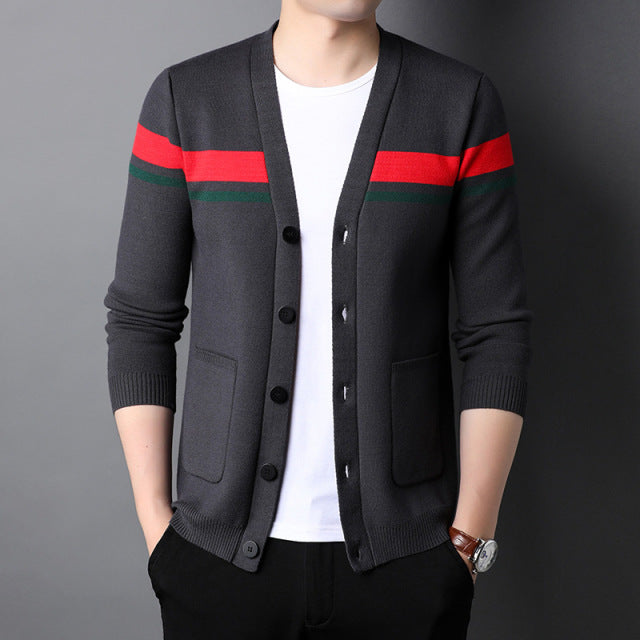 Top Grade New Designer Brand Luxury Fashion Japanese Mens Knitted Cardigan Sweater Casual Coats Jacket Mens Clothing 2022