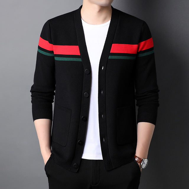 Top Grade New Designer Brand Luxury Fashion Japanese Mens Knitted Cardigan Sweater Casual Coats Jacket Mens Clothing 2022