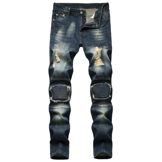 Denim Designer Hole Jeans High Quality Ripped For Men&#39;S Size 28-38 40 42 2022 Autumn Spring HIP HOP Punk Streetwear