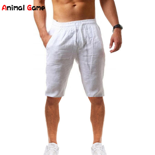 Men&#39;s Beach Linen Solid Shorts Shorts for Boys Short Homme Mens Short Man Jeans Male Casual Pants