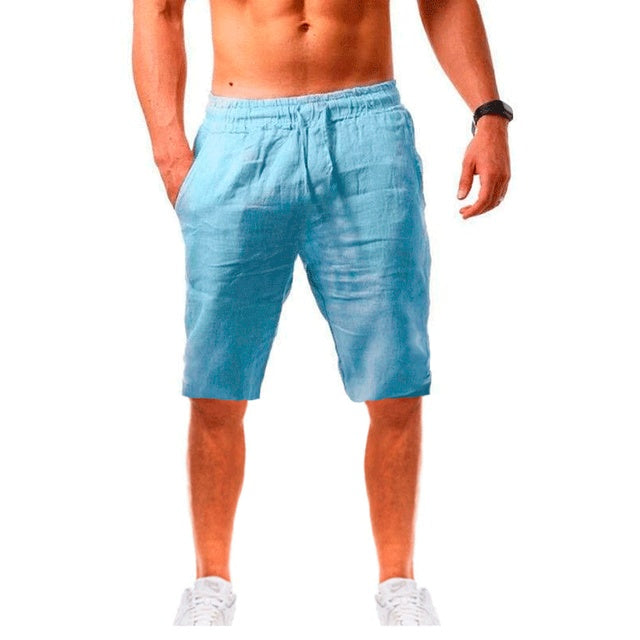 Men&#39;s Beach Linen Solid Shorts Shorts for Boys Short Homme Mens Short Man Jeans Male Casual Pants