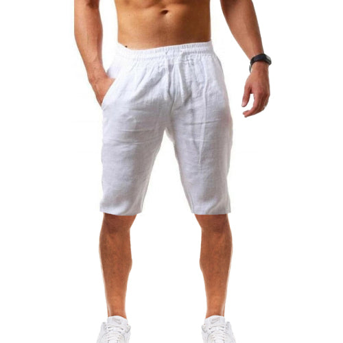 Men&#39;s Beach Linen Solid Shorts Shorts for Boys Short Homme Mens Short Man Jeans Male Casual Pants