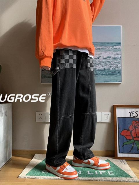 Cool Women Loose Vintage Pants Girl Fashion Harajuku Baggy Jeans Casual Funny Clothing Ins Gothic Trousers Summer Straight Jeans