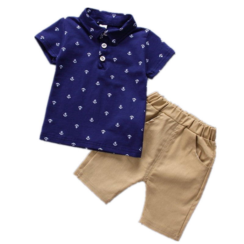 New Summer Children&#39;s Clothes Sets Boys T-shirt and Shorts Pants 2 Pieces Clothing Sets Children&#39;s Clothing Baby Boys Clothes